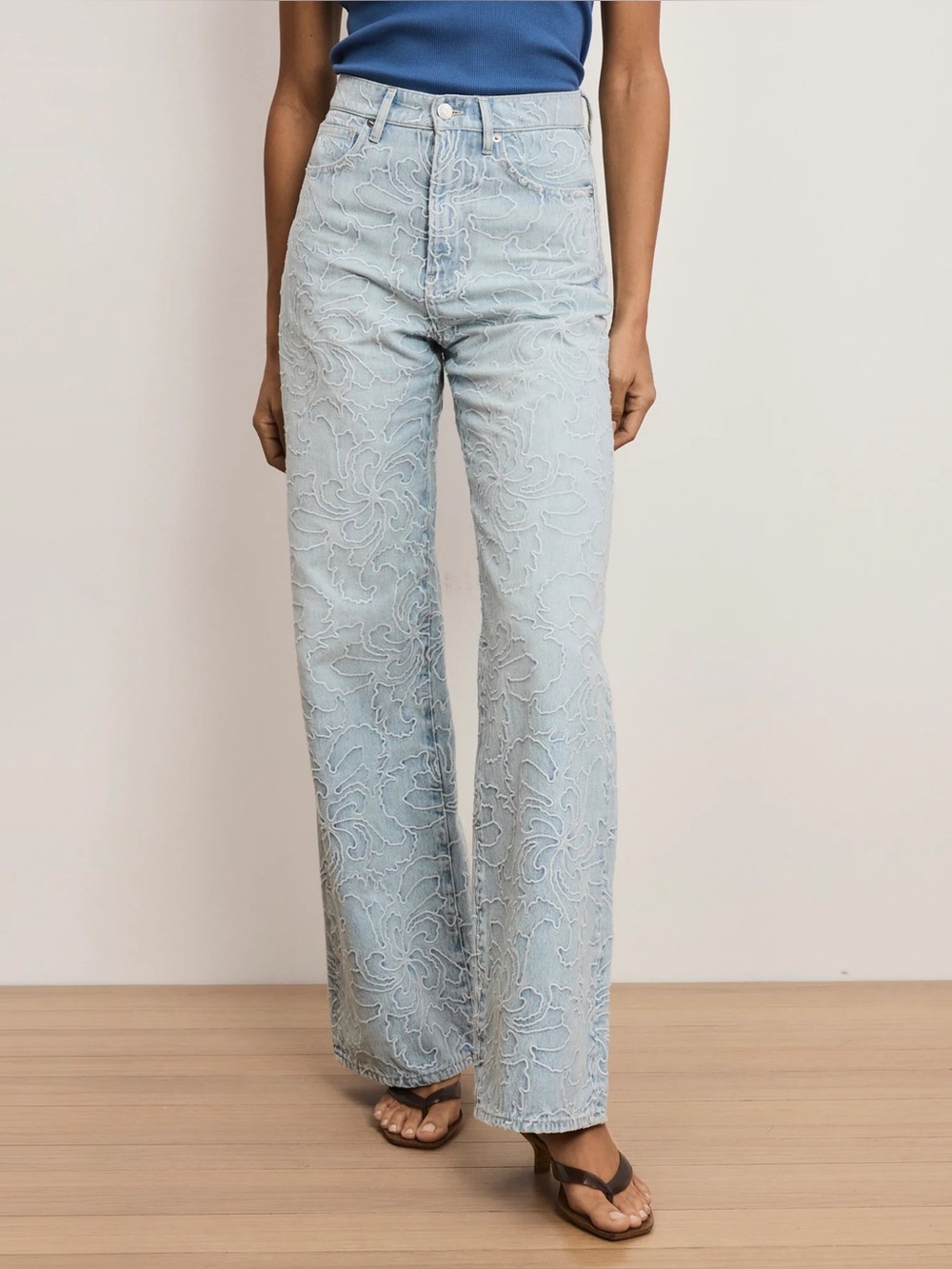 Veronica Beard Sun Spark Taylor High Rise Wide Leg